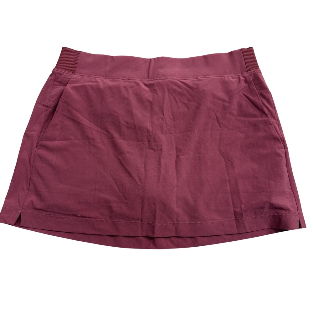 Athleta Fairway Skort Women Size 10
Burgundy Active Golf Tennis Sporty